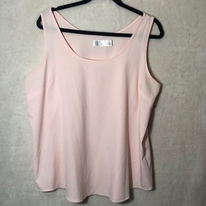 Time and Tru XL tank top blouse light pink